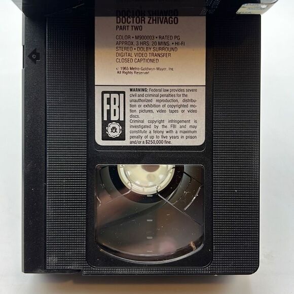 Doctor Zhivago (VHS, 2-Tape Set, 1988) - Picture 4 of 4